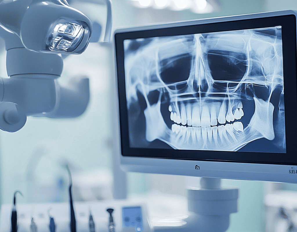 X-ray of the denture